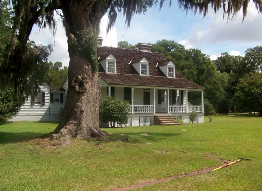 A circa 1828 Lowcountry farmhouse which serves as the visitor center at The Charles Pinckney Plantation National Historic SIte.