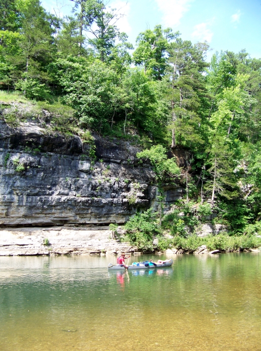Canoeing on the Buffalo River.