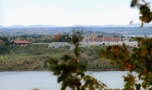 There is an overlook on one of the trails from which you can see Fort Ticonderoga across Lake Champlain.