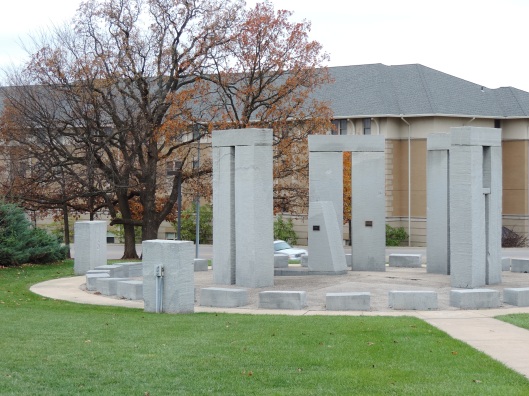 Our Stonehenge in, Rolla, MO, sits among modern buildings. Thousands of automobiles drive past it each and every day.