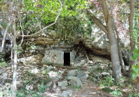 This cave, near Rocheport, served as storage for explosives that were used by the railroad.
