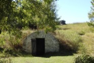 This small springhouse down the hill from the house was where the Ray's would get water. It also served their needs for refrigeration.