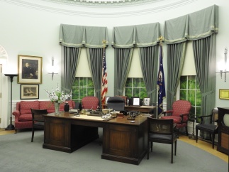 A replica of the Oval Office as it looked when Harry Truman was President...