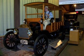A model of the first Model T which was introduced in 1908, when Laura was 41 years old.