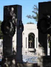 The World War II Memorial in Washington, DC. Flights are made every day to take the remaining survivors to see this monument built to honor their bravery.