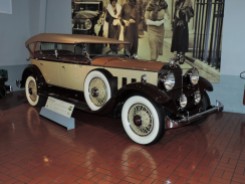 Cars got bigger, faster, sleeker, and fancier as time went by. This is a 1930 Packard we saw at the Gilmore Car Museum in Hickory Corners, Michigan.